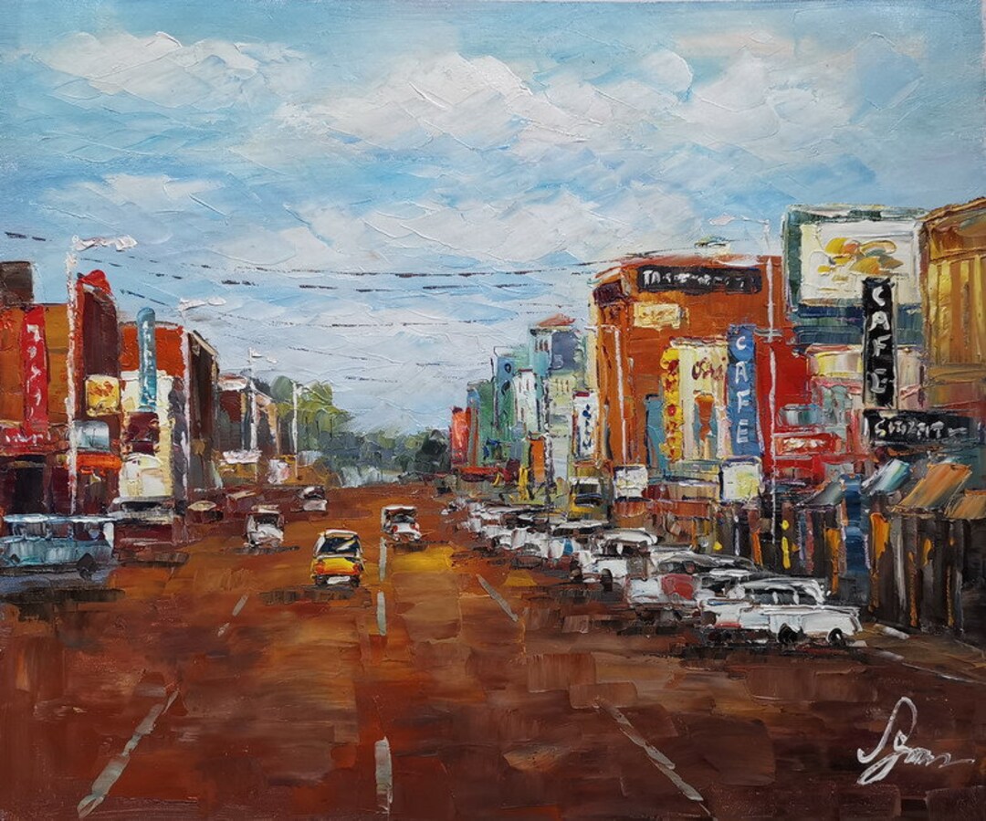 Downtown Greeley, North Coloradokoking Fortk1226home Decor Holiday Artwork Texture Painting