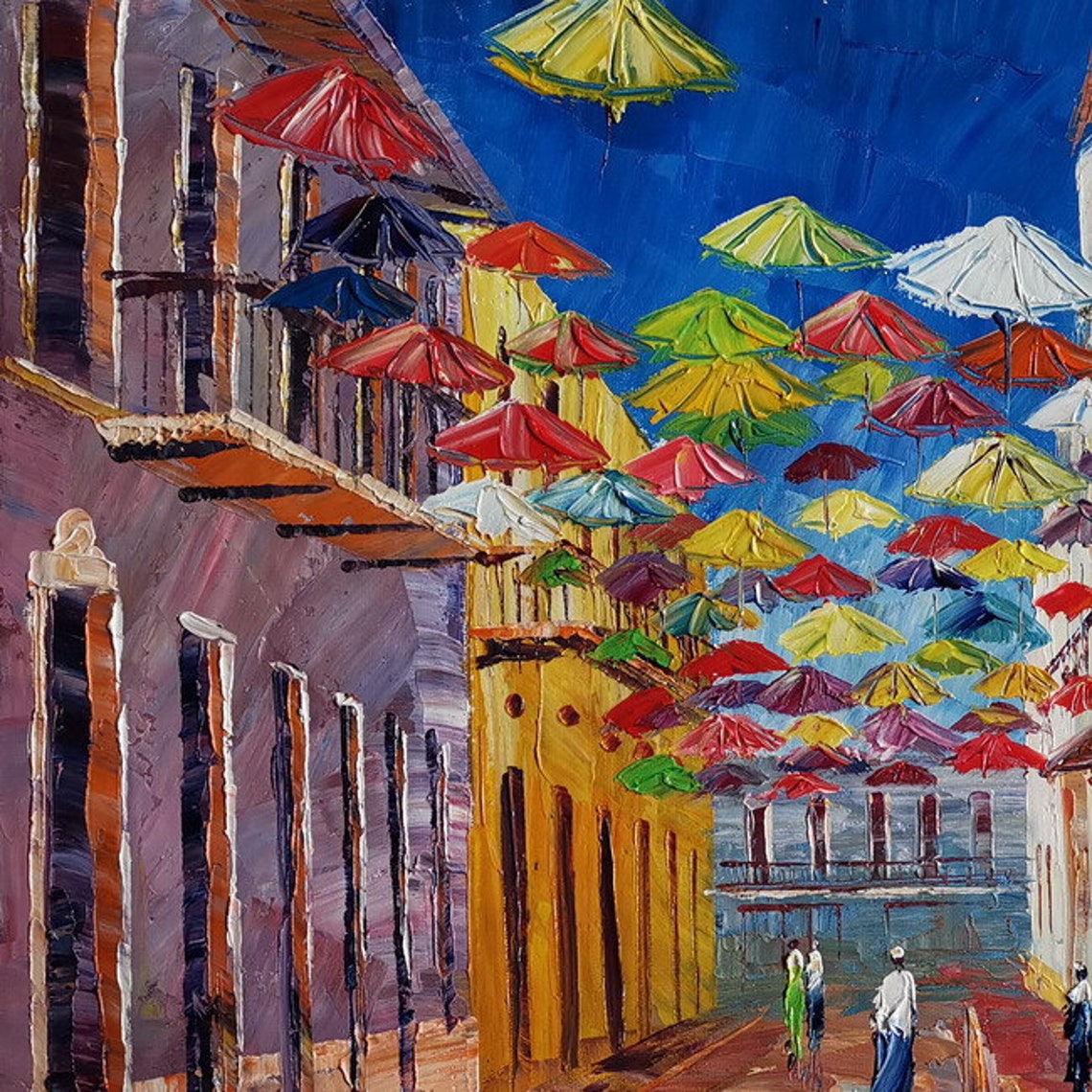 Umbrella Street San Juan Puerto Rico Fortaleza Street in the Etsy UK