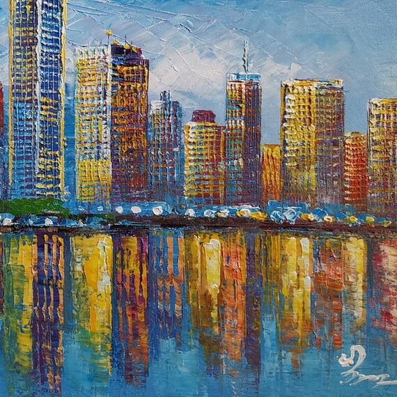 Chicago Skyline-koking Fort-z442-home Decor Holiday Artwork