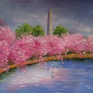 Bloom, Washington DC-KoKing Fort-d273-Home Decor Holiday Artwork Texture Painting Dining Wall Art