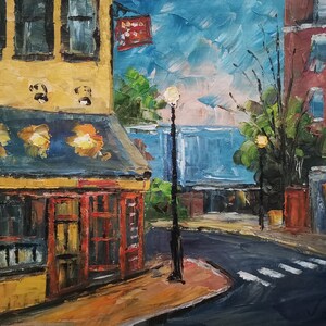 Martin’s Tavern Wisconsin Avenue, Georgetown, Washington DC-Koking FORT-G488-Home Decor Holiday Artwork Texture Painting Dining Wall Art