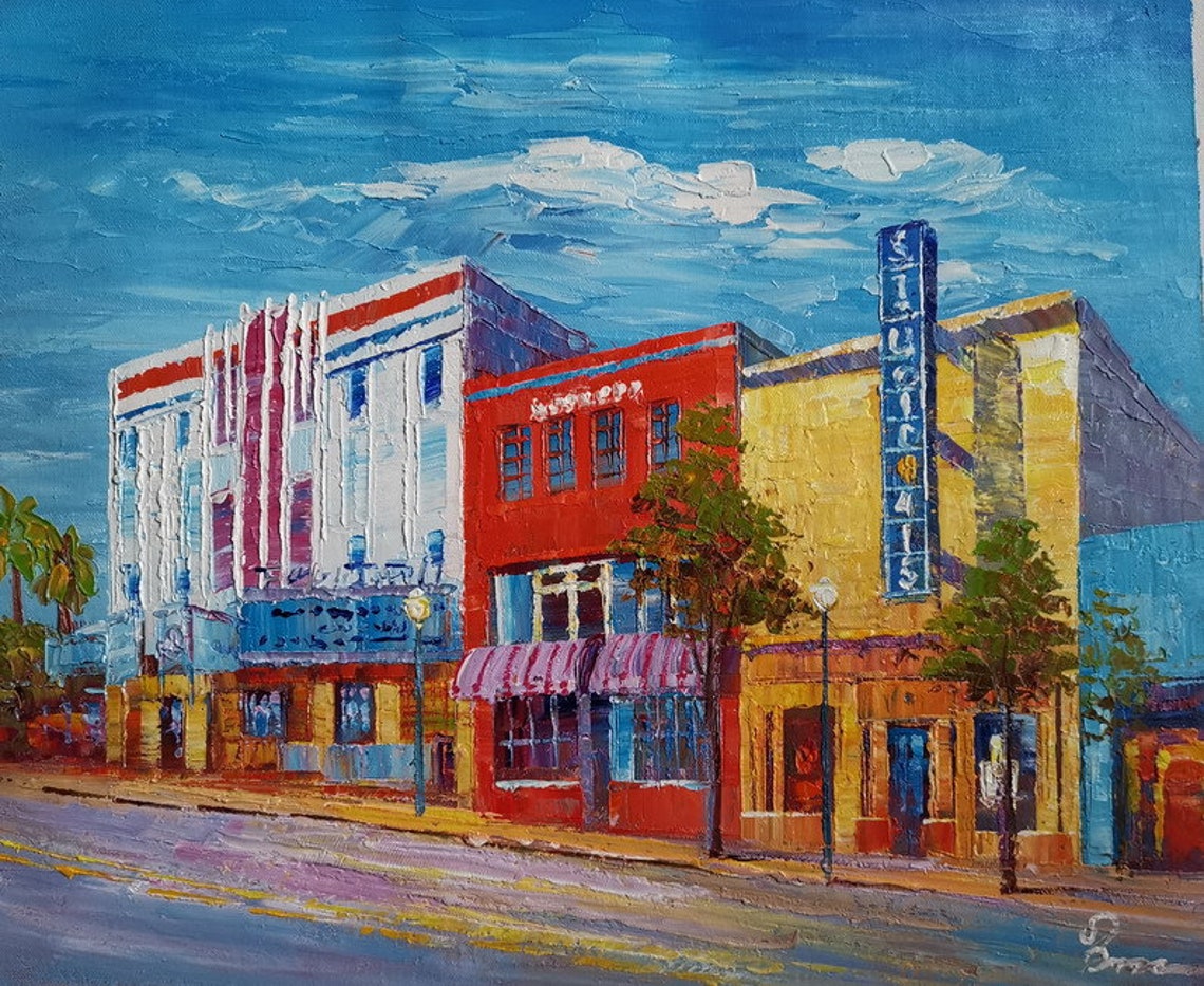 The Martin Theatre Harrison Ave. Panama City Floridakoking Etsy
