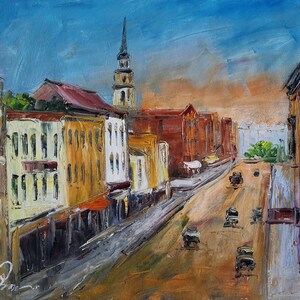 N MarktSTRAßE, Friedrich, MD-KoKing FORT-k1715-Home Dekor Urlaub Kunstwerk Textur Malerei Esszimmer Wandkunst