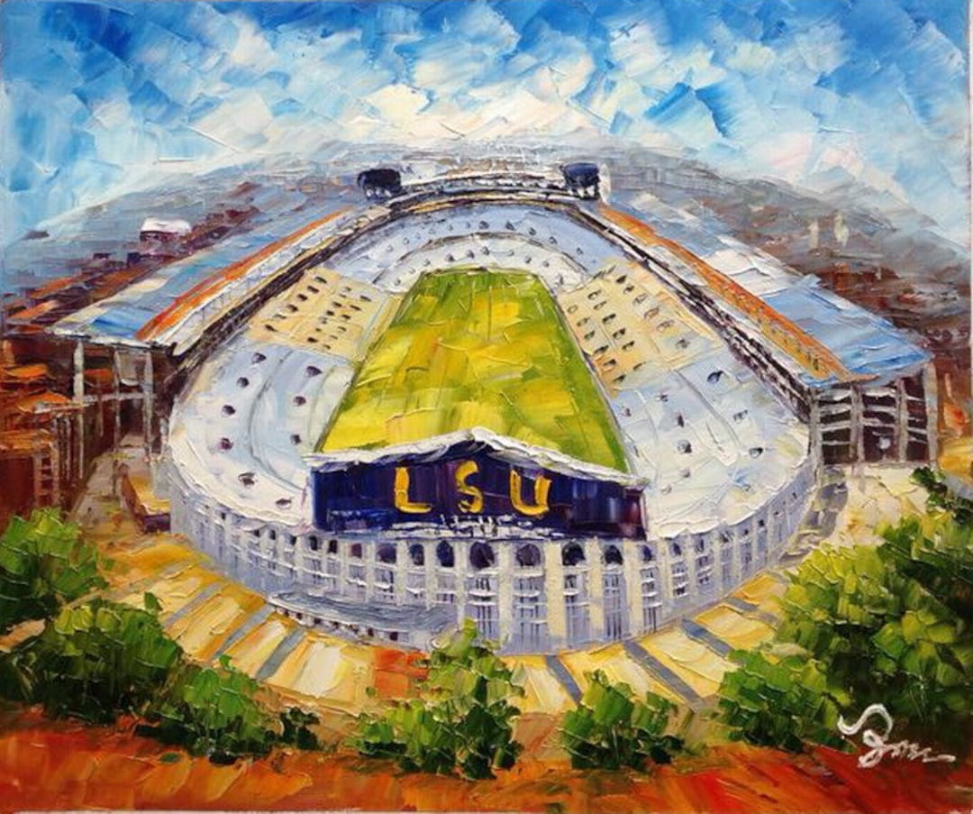 LSU Stadium, Baton Rouge LA -koking Fort-k350-home Decor Holiday ...