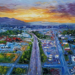 Tucson, Arizona High Angle View Of Cityscape Against Sky During Sunset-KoKing FORT-k1300