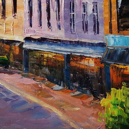 Manitou Spring Colorado, Downtown-KoKing FORT-k1953-Home Decor Holiday Artwork Texture Painting Dining shops Wall