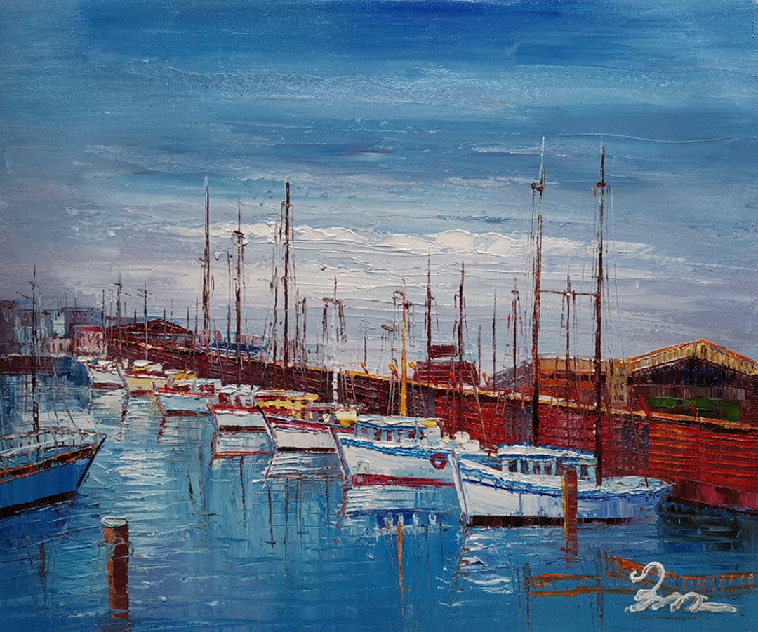 San Francisco Boats-koking Fort-z115-home Decor Holiday Artwork