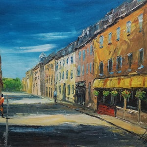 Rue Saint Louis, Quebec City-KoKing FORT-G284-Home Decor Holiday Artwork Texture Painting Dining Wall Art