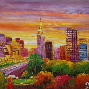 Hartford Connecticut Skyline-KoKing FORT-z347-Home Decor Urlaub Kunstwerk Textur Malerei Essen Wandkunst