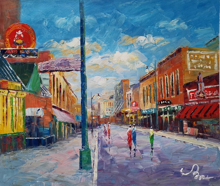 Colorful Beale Street, Memphis Tn-koking Fort-k998-home Decor