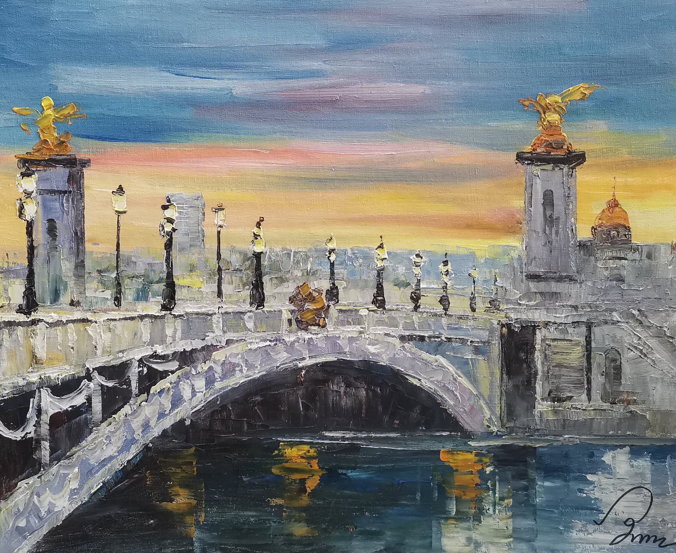 値下げ　絵画 アレキサンドルⅢ世橋 アレクサンドル 3 世橋, フランス パリ - Bing Gallery - 絵画