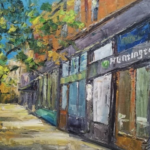 E Michigan Ave, Kalamazoo, MI-KoKing Fort-G167-Home Decor Holiday Artwork Texture Painting Dining Wall Art