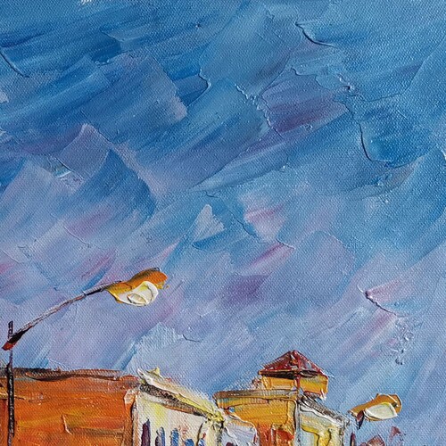 Night E Main St. Fredericksburg Texas, Kowert Real Estate-Koking FORT-k2007-Home Decor Holiday Artwork Texture shops Painting Dining Wall Art