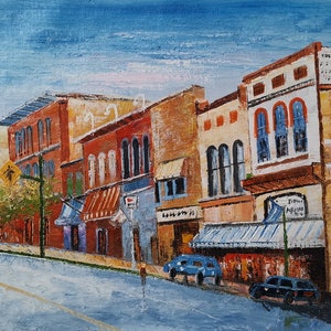 Old Street St., Charles MO-KoKing FORT-x79-Home Decor Holiday Artwork Texture Painting Dining Wall Art