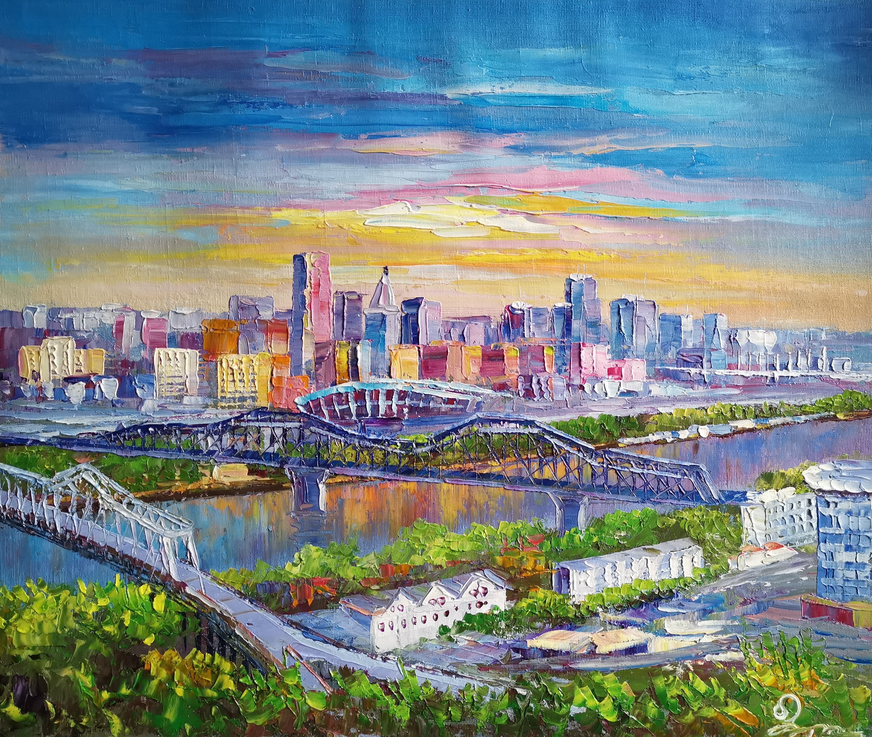 CINCINNATI, OH, Brent Spence Bridge Between Ohio and Kentucky