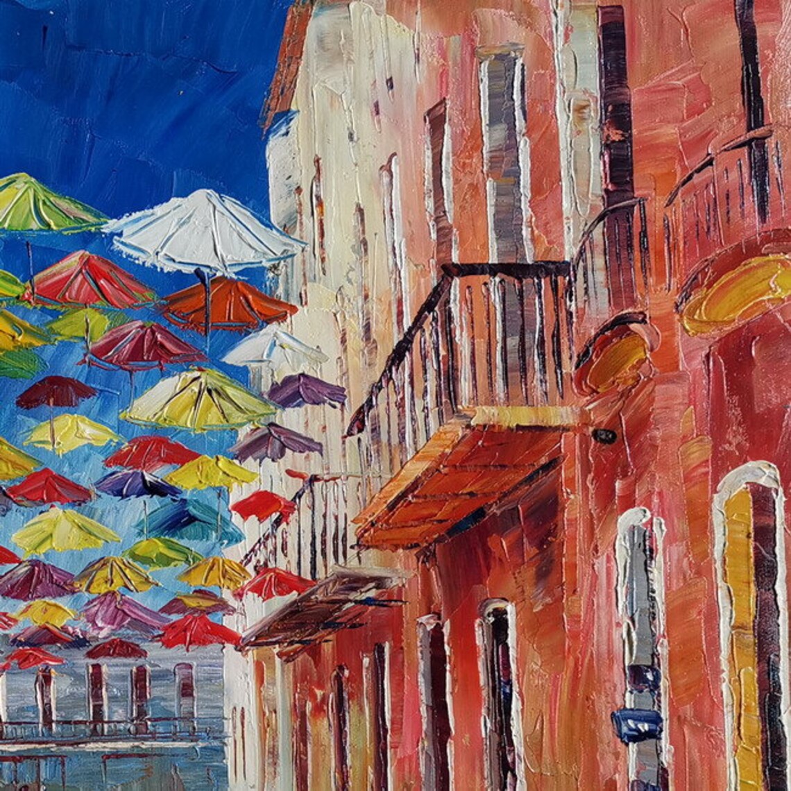 Umbrella Street San Juan Puerto Rico Fortaleza Street in the Etsy