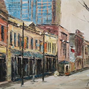 Stephen Avenue, The City of Calgary, Alberta, Canada-KoKing FORT-G398-Home Decor Holiday Artwork Texture Painting Dining Wall Art