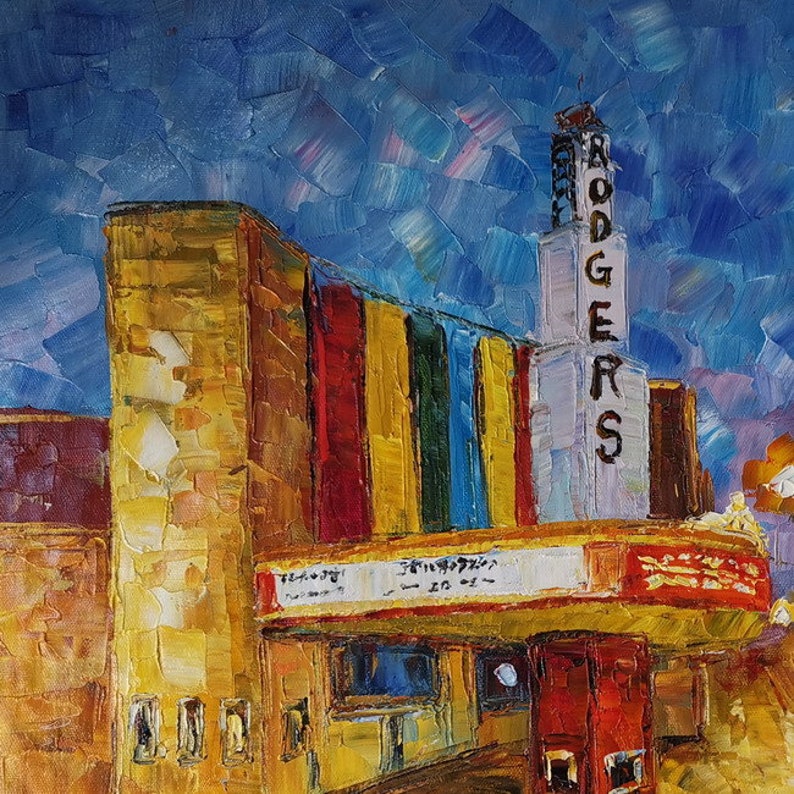 Rodgers Theatre N. Broadway Street Poplar Bluff Mokoking Etsy