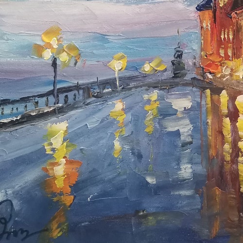 Fairmont Le Château Frontenac, Quebec City, QC shops Canada-KoKing Fort-G96-Home Decor Holiday Artwork Texture Painting Dining Wall Art