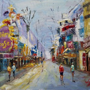 Golden Goose Casino Hotel en Fremont Street,Las Vegas -KoKing Fort-K730-Home Decor Holiday Artwork Texture Painting Dining Wall Art