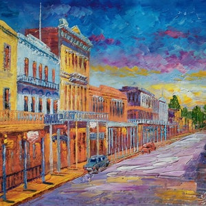 Historic Park, Old Sacramento, CA-KoKing FORT-z735-Home Decor Holiday Artwork Texture Painting Dining Wall Art
