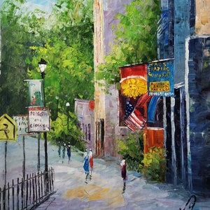 Manitou Ave Manitou Springs, Colorado, Taos Trading-KoKing FORT-k1941-Home Decor Holiday Artwork Texture Painting Dining Wall