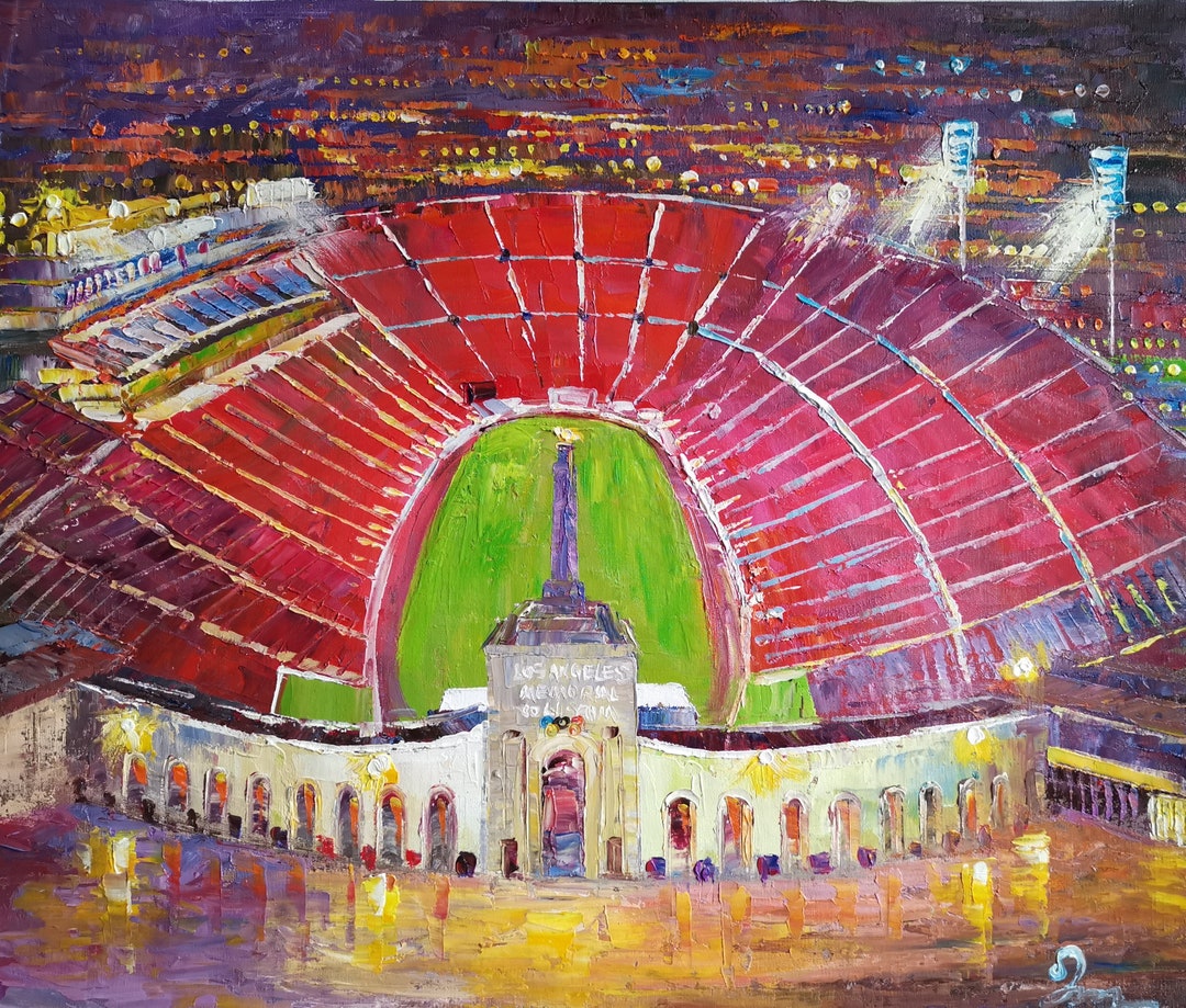 Front View Los Angeles Coliseum-koking Fort-z1114-home Decor Holiday ...