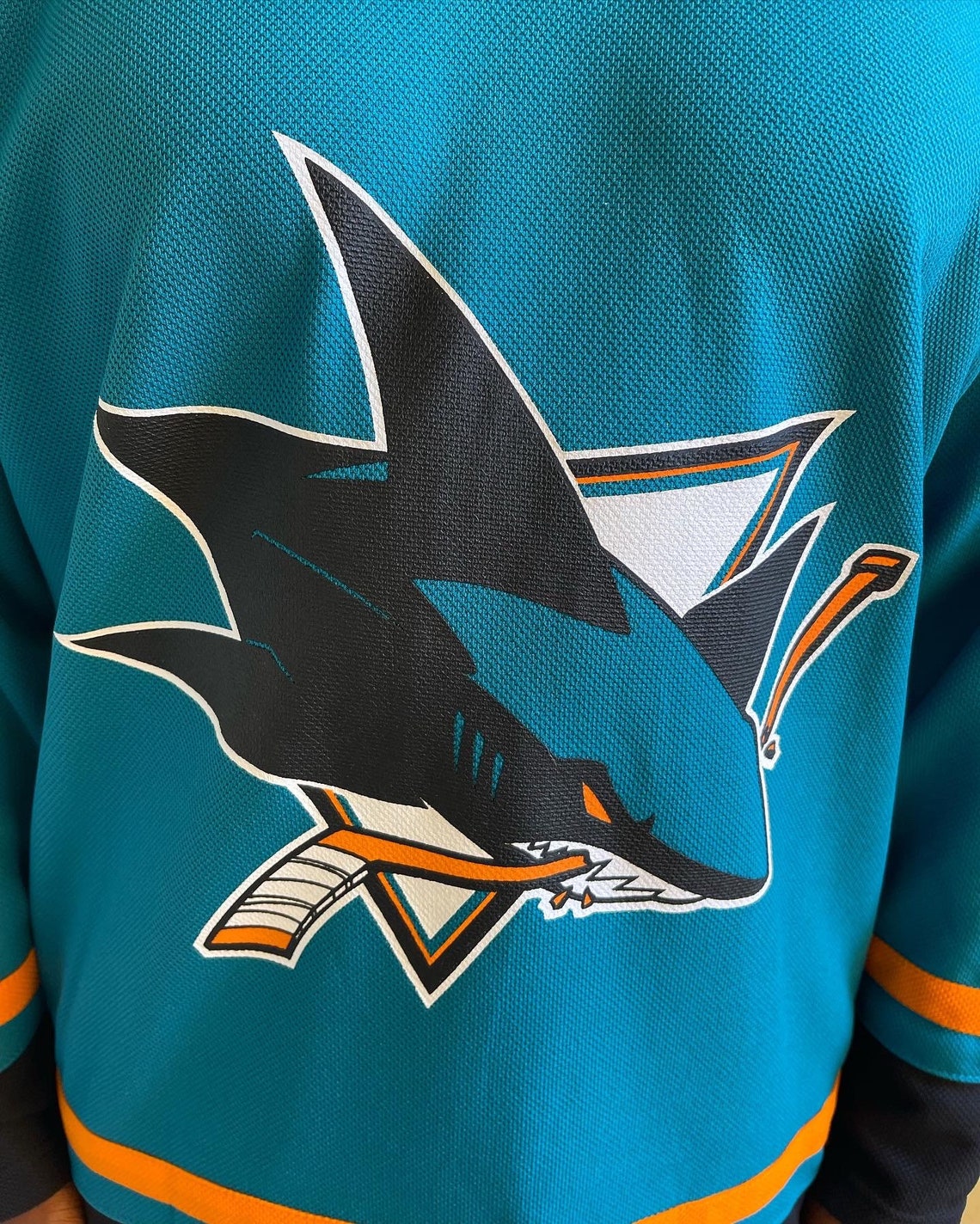 NHL San Jose Sharks Hockey Jersey | Etsy
