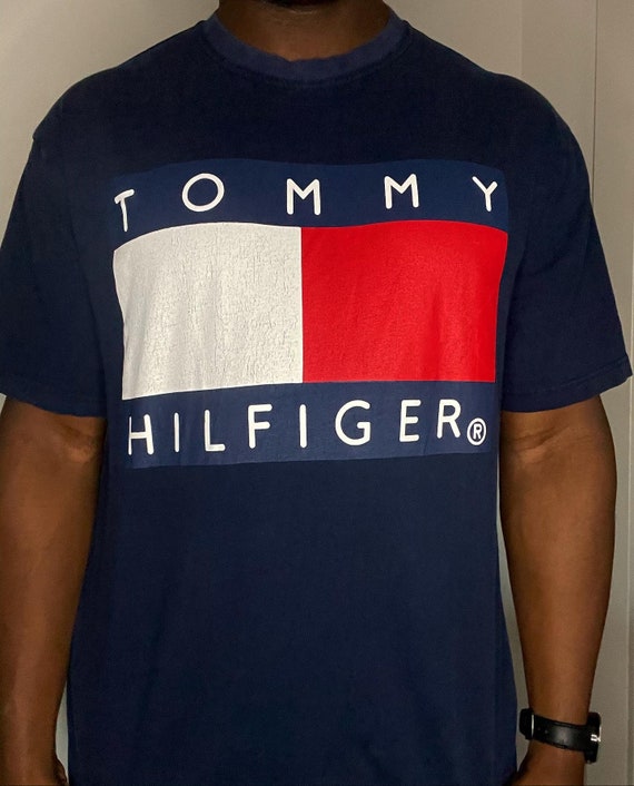 Tommy Hilfiger Flag T-shirt - Etsy
