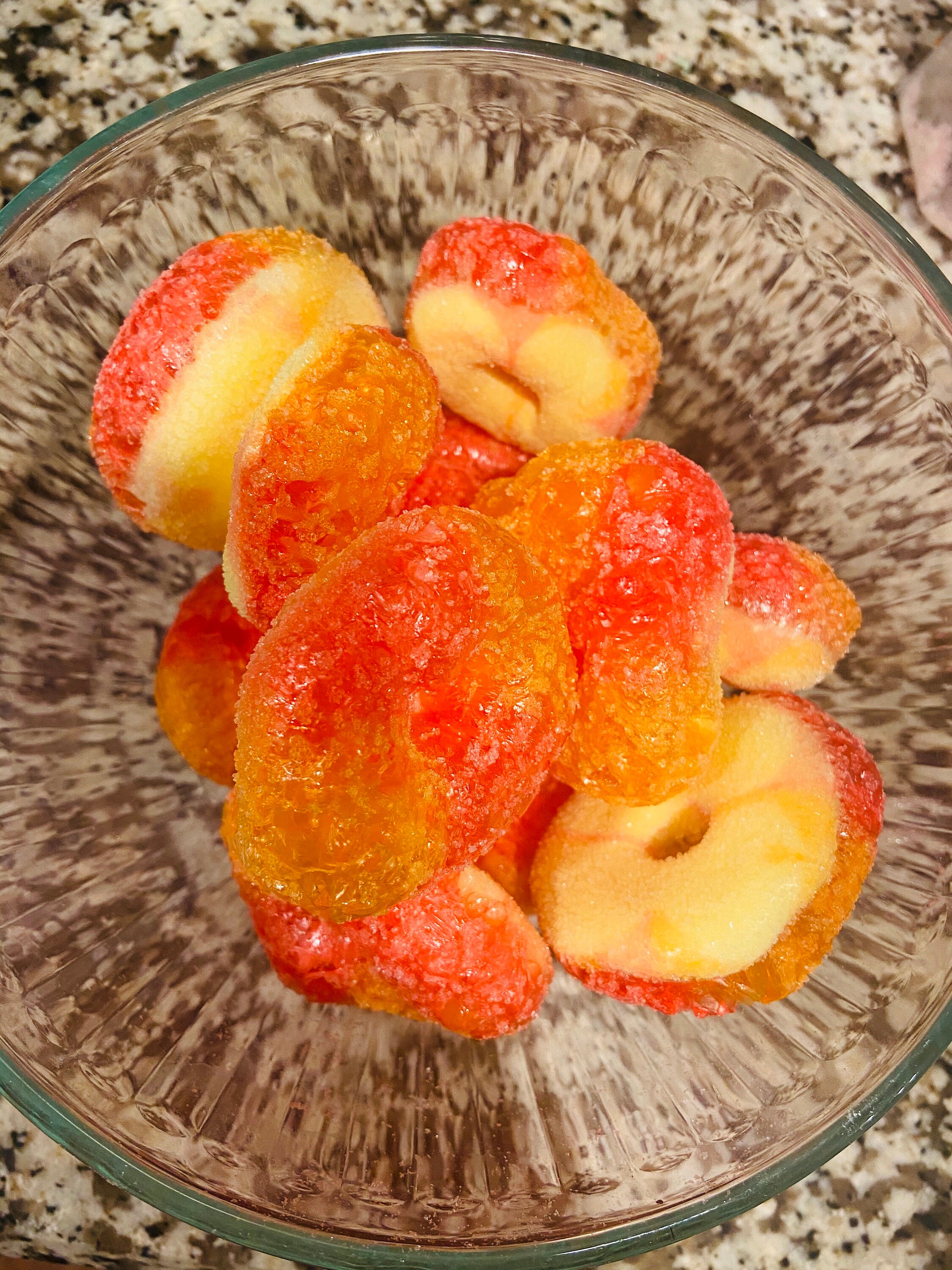 Freeze Dried Gummy Peach RIngs Etsy