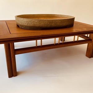 Mahogany Wood Bonsai Stand, Art Display Table (24x18x8)