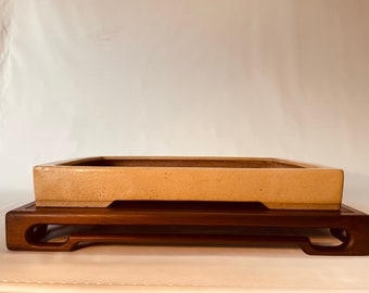 Hand crafted mahogany bonsai stand 15" x 19"