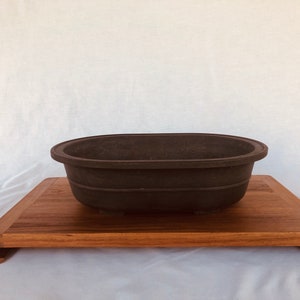 Bonsai stand scroll style or serving tray 10&quot; x 18&quot;