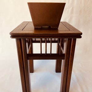 Mahogany Bonsai stand traditional cascade
