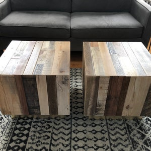 Coffee table or end tables (lighter shades)