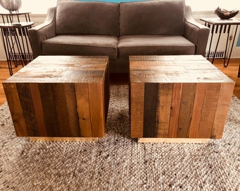 Coffee table or end tables (darker shades)