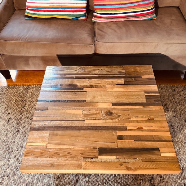Reclaimed Wood Coffee Table Rectangle Etsy