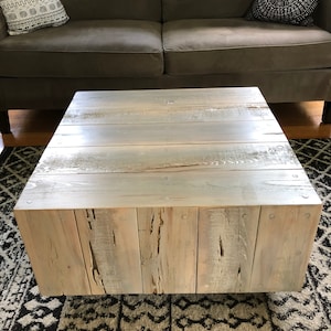 Coffee table pecky cypress wood