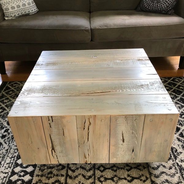 Wood Coffee Table Etsy