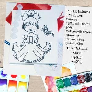Princess Craft Kit Princess Birthday Party Favors, Princess Art Kit, Princess Party Favor, Princess Paint Party, Kids Princess Activity,