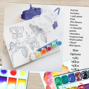 Butterfly Paint Kit, Butterfly Craft Activty, Butterfly Kids Birthday Party Favors, Spring Paint Kit, Spring Craft Kit For Kids,