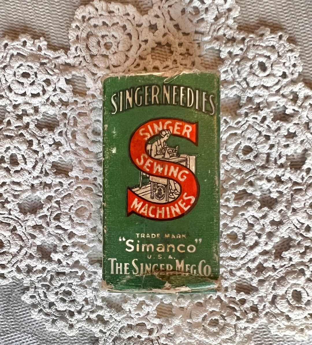 Vintage Singer Sewing Machine Needles 100 Count Nickel Finish Etsy