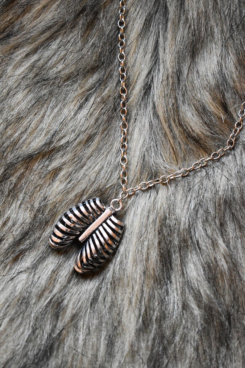 Rib Cage Pendant Necklace - Etsy