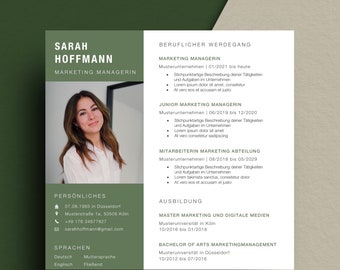 Professional application template CV cover letter