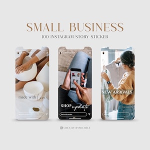 100 Instagram Story Sticker Small Business Office Work PNG digital Procreate