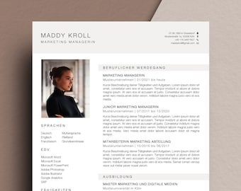 Professional application template CV cover letter