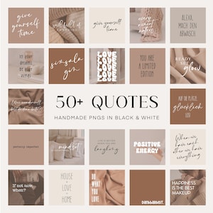 Quotes Quotes Motivation Canva Instagram Story Sticker PNG digital Procreate