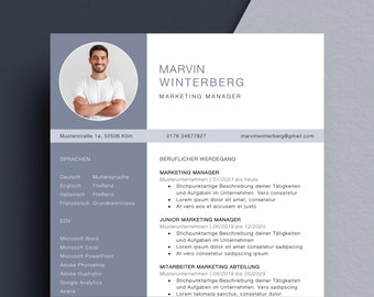 Professional application template CV cover letter