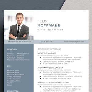 Professional application template CV cover letter