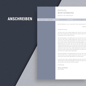 Professional application template CV cover letter image 5